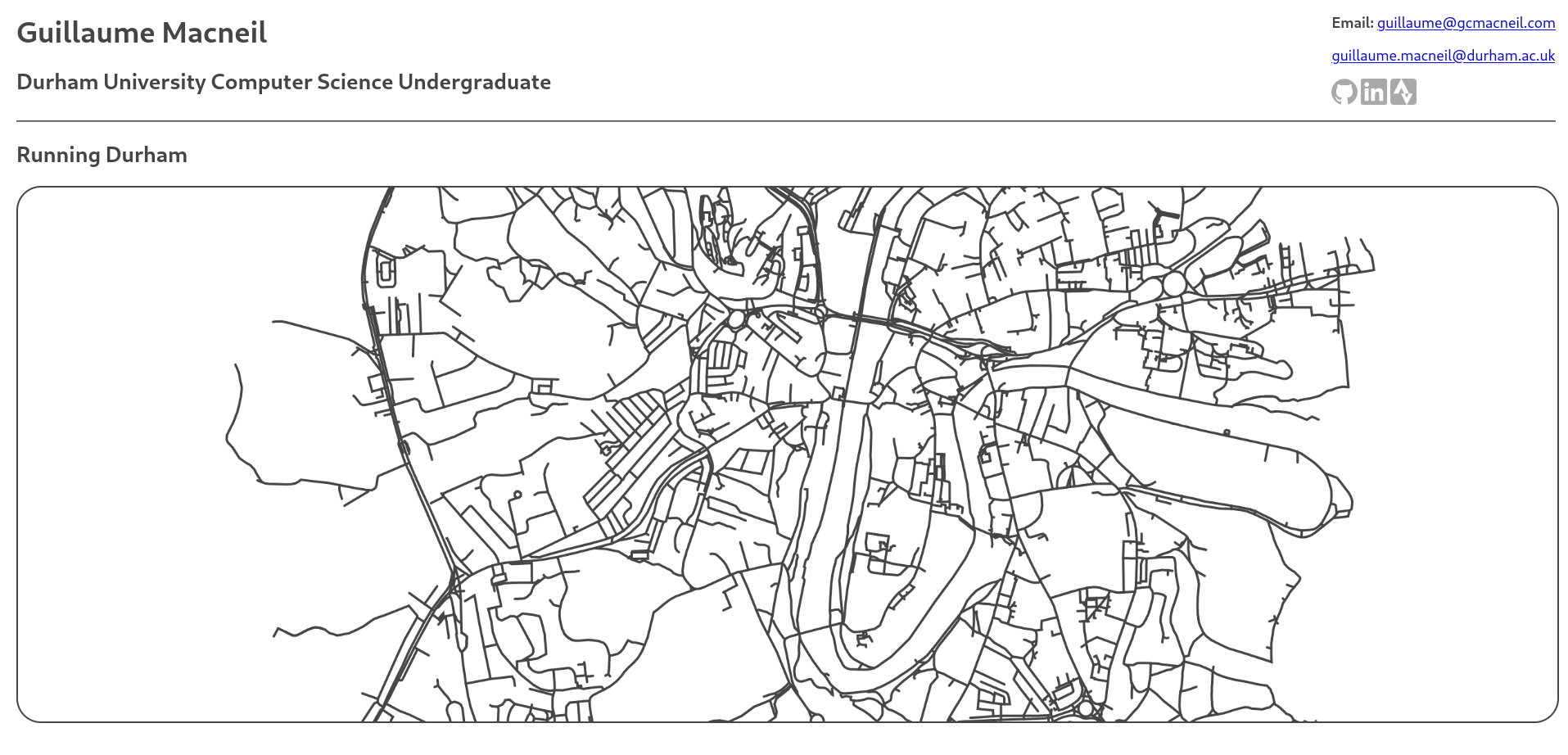 Running Durham Map Example